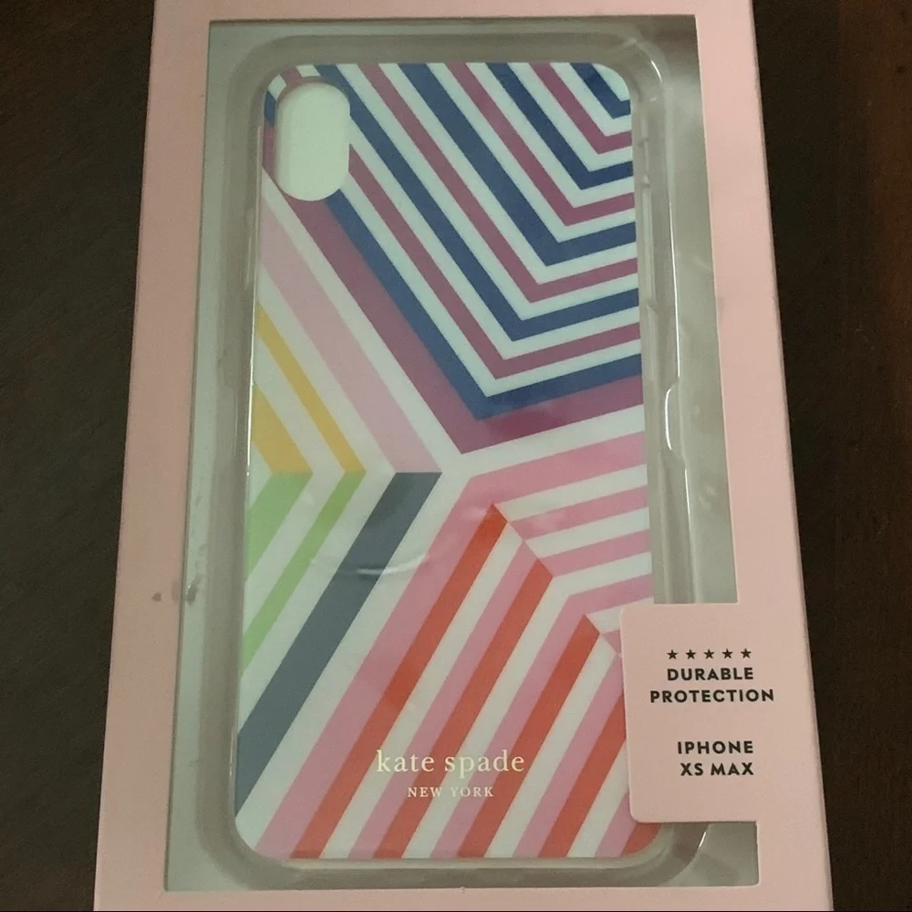 {IPHONE XSMAX}kate spade glitter geobrella rainbow